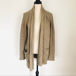 j crew shawl collar merino wool sweater coat size small